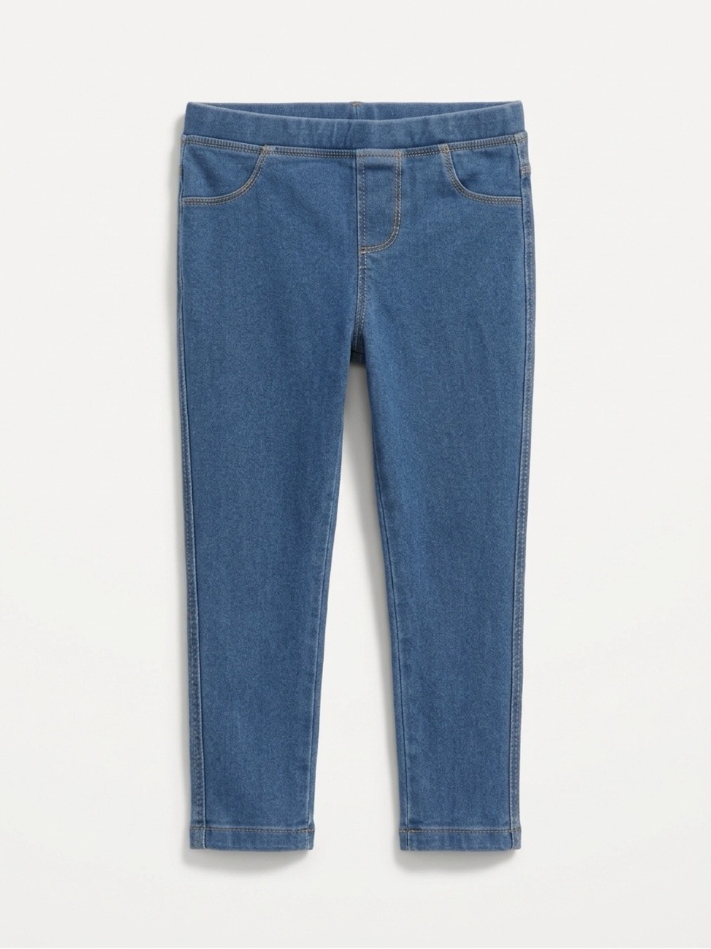 Zara Girls Blue Stretch Jeggings Pull On Denim Pants 2-3Y